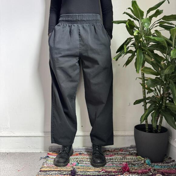 Vintage style baggy black workwear pants size M - Picture 3 of 7